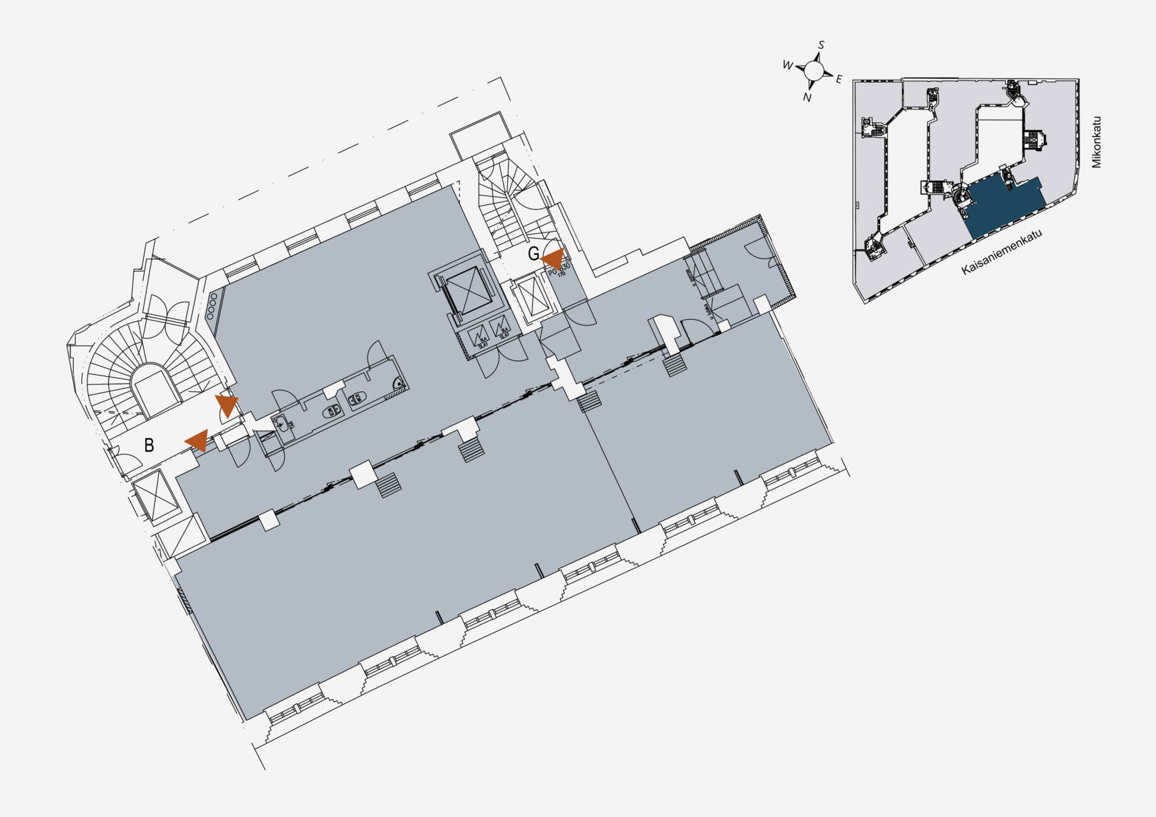 Toimisto pohjakuva 3.krs.